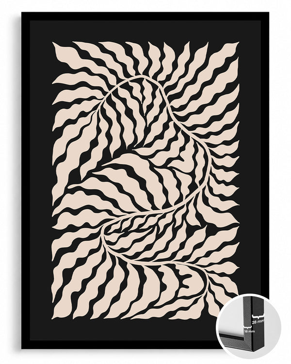 Cream Wave Poster Tablosu