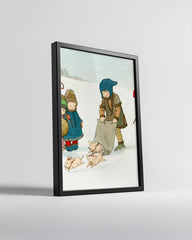 Crescent Moon Winter Poster Tablosu