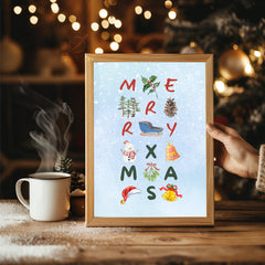 Crystalline Snow Art Poster Tablosu