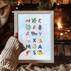 Crystalline Snow Art Poster Tablosu