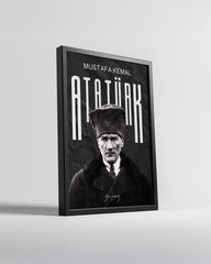 Cumhuriyetin İzleri – Modern Dokulu Atatürk Poster Tablosu