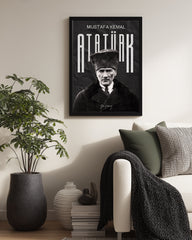 Cumhuriyetin İzleri – Modern Dokulu Atatürk Poster Tablosu