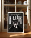 Cumhuriyetin İzleri – Modern Dokulu Atatürk Poster Tablosu