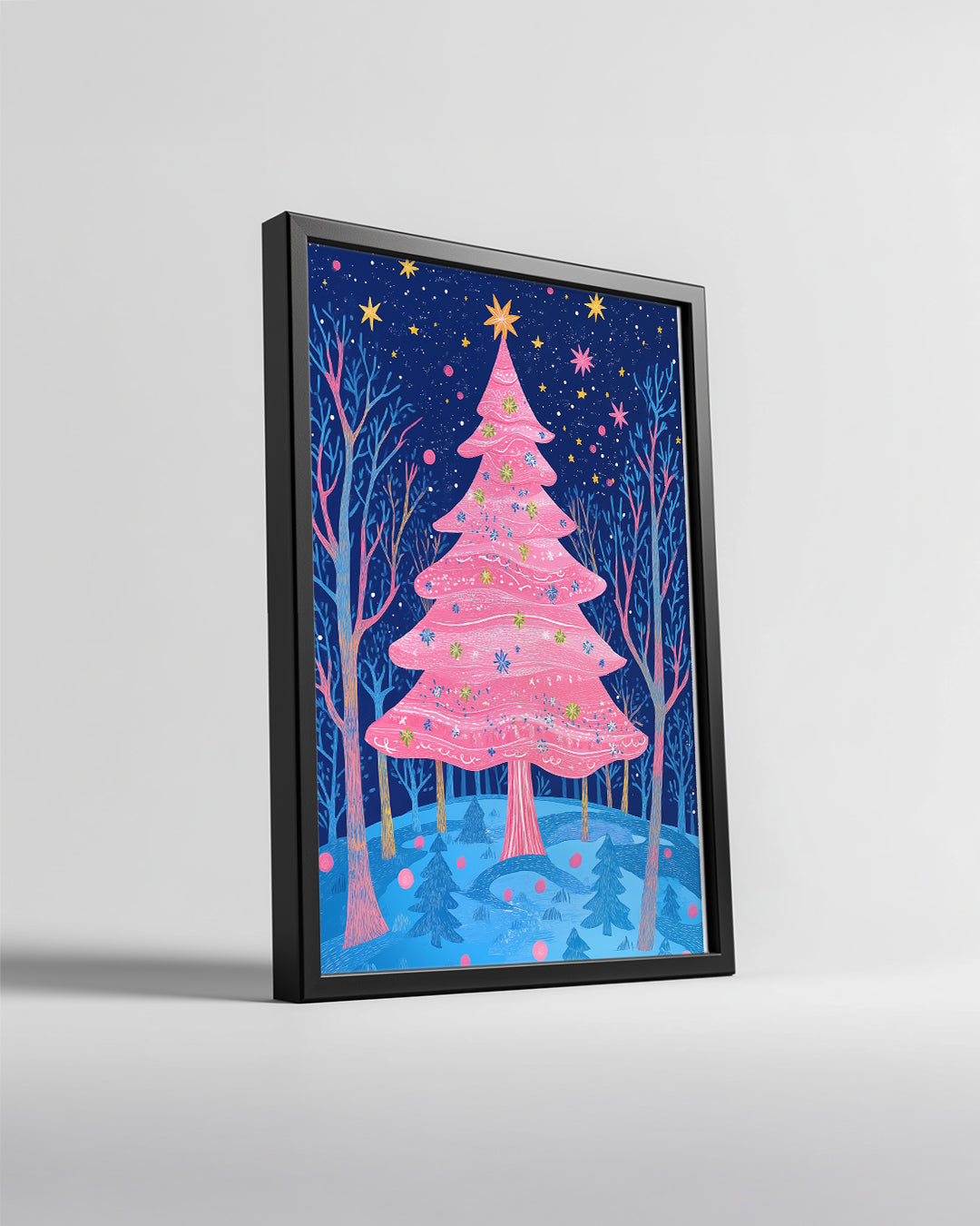 Cute Snowman Friends Poster Tablosu