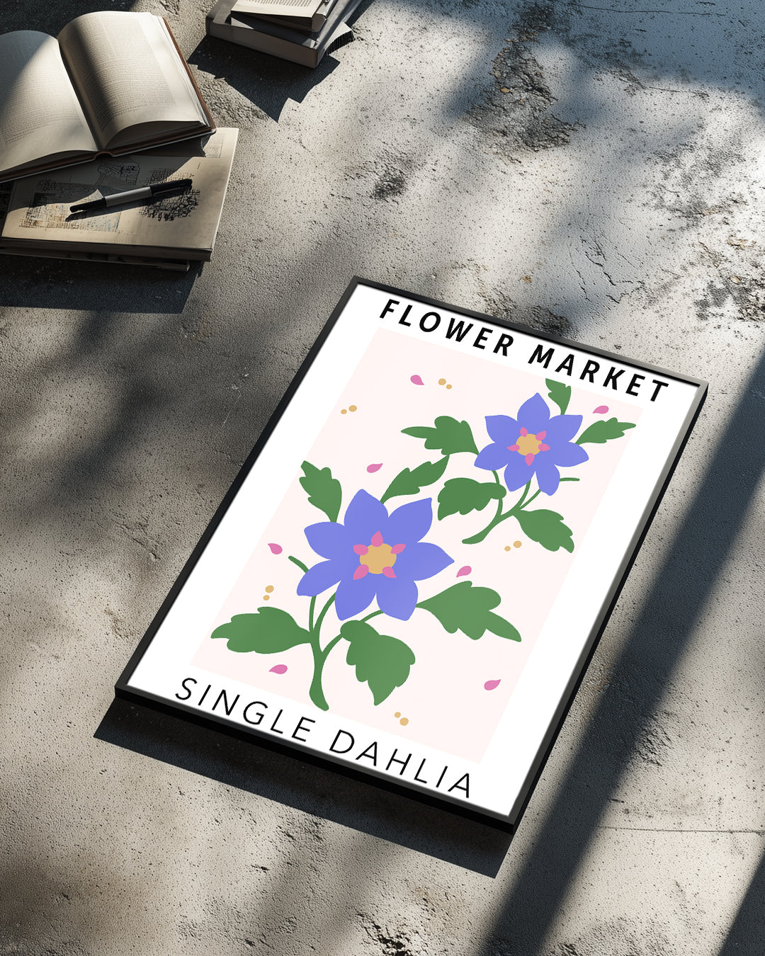 Dahlia Violet Poster Tablosu