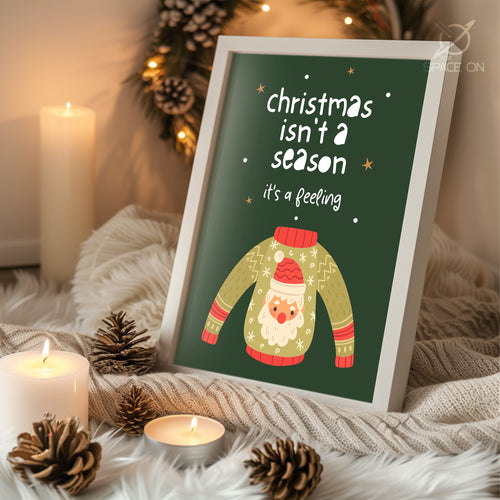Dancing Reindeer Joy Poster Tablosu