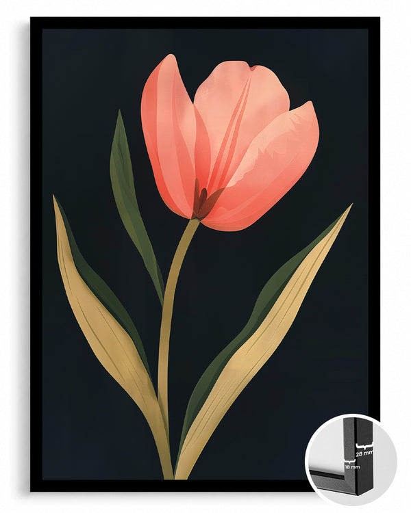 Dark Coral Poster Tablosu