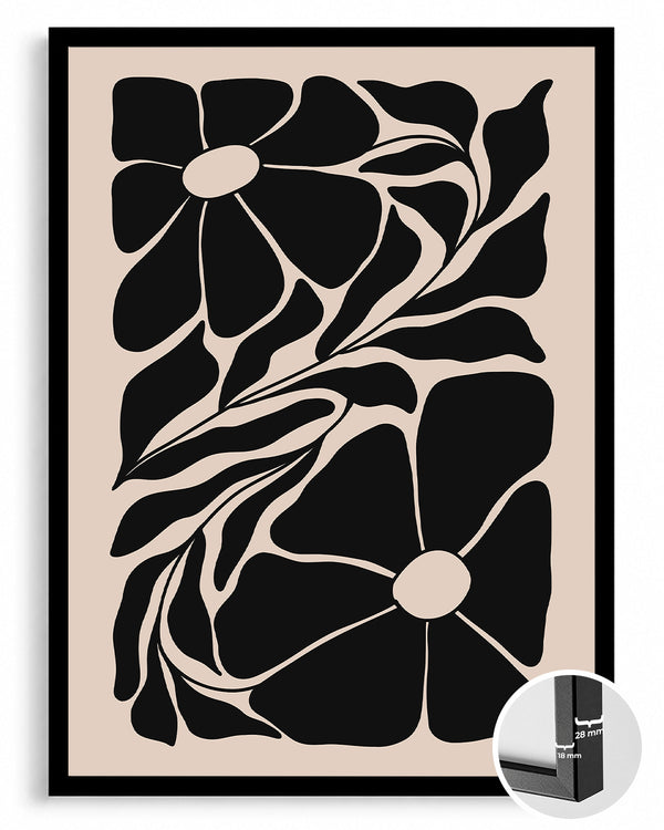 Dark Swirl Poster Tablosu