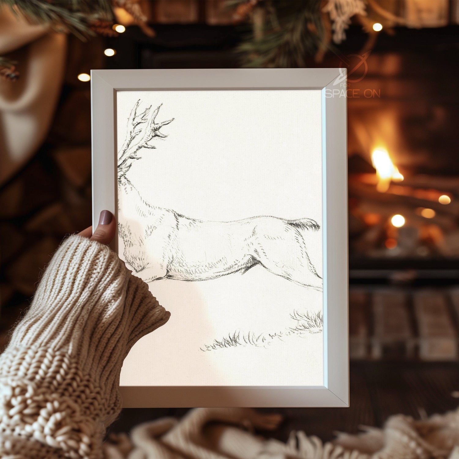 Dark Winter Forest Poster Tablosu