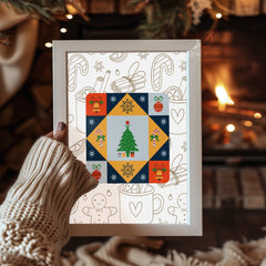 Decorated Holiday Tree Poster Tablosu