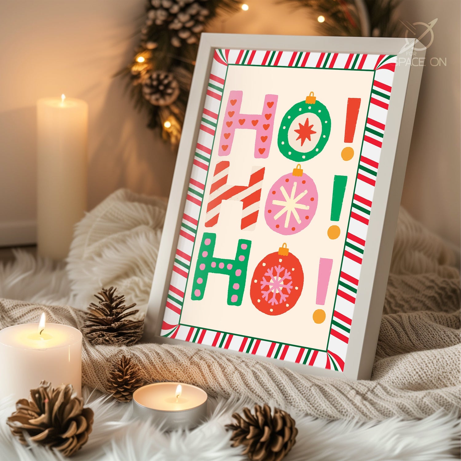 Deer Winter Forest Poster Tablosu