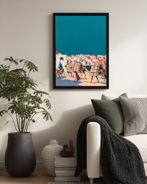 Desert Camel Poster Tablosu