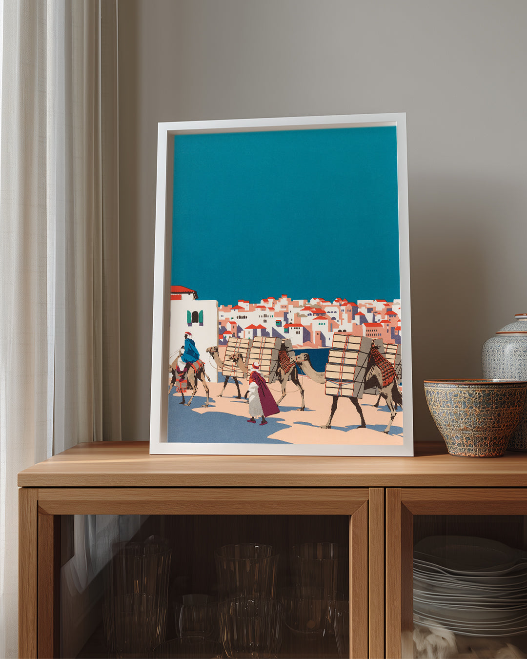 Desert Camel Poster Tablosu