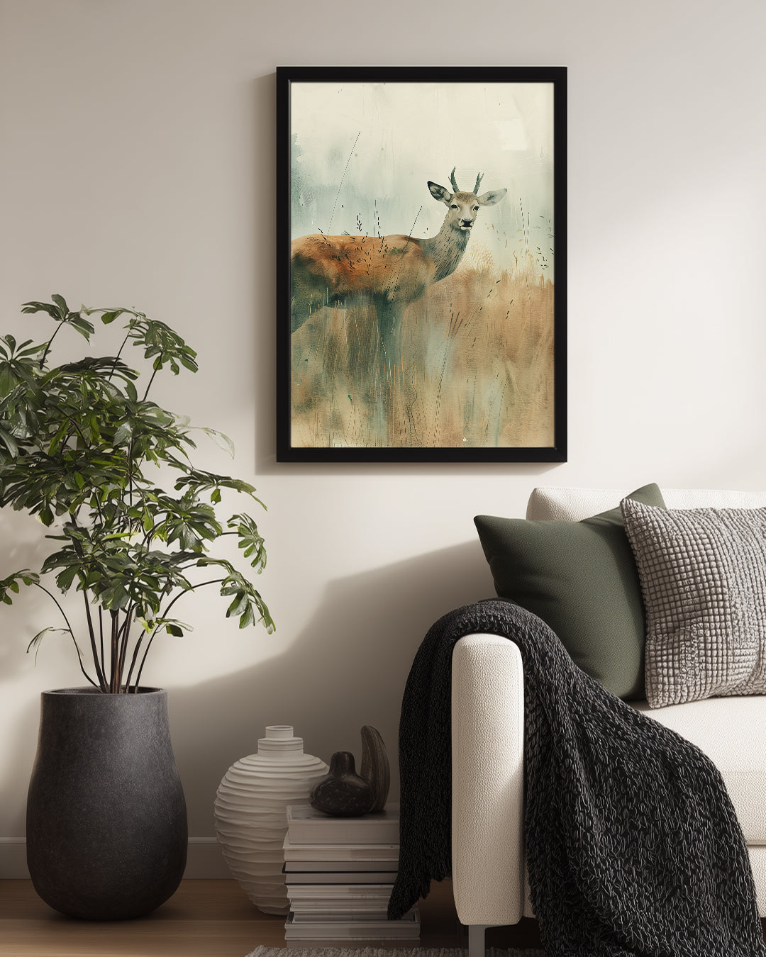 Dikkalın - Geniş Çayır Manzarası Poster Tablosu