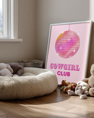 Disco Cowgirl Poster Tablosu