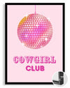 Disco Cowgirl Poster Tablosu