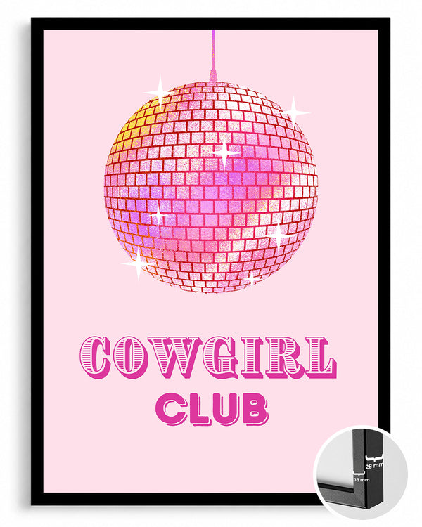Disco Cowgirl Poster Tablosu