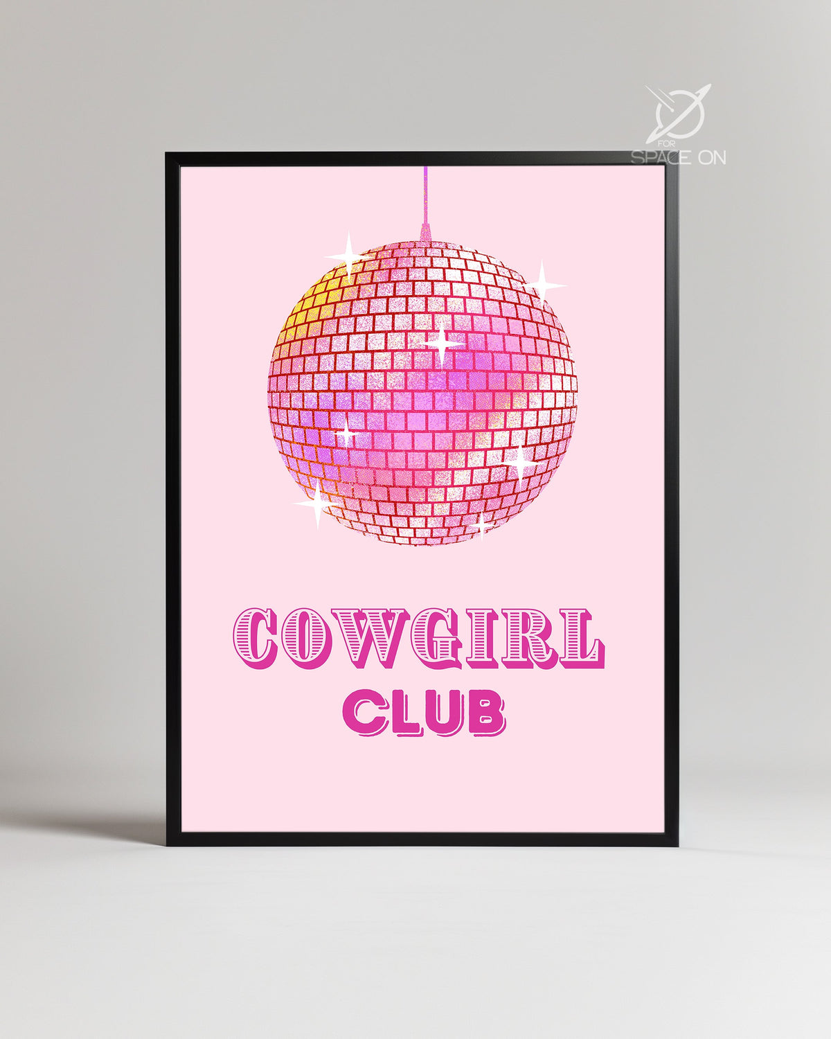 Disco Cowgirl Poster Tablosu