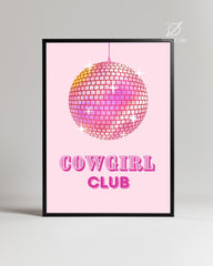 Disco Cowgirl Poster Tablosu