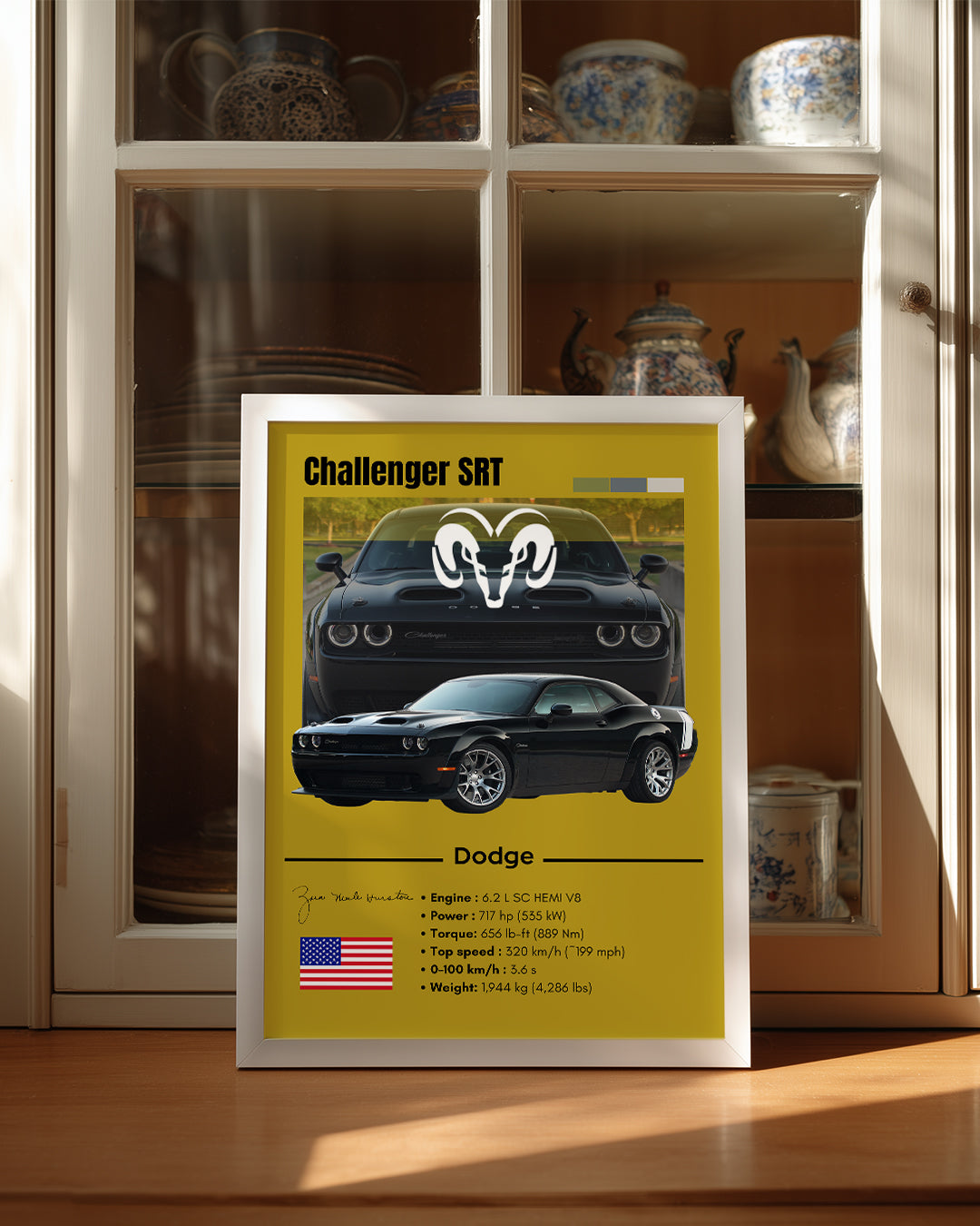 Dodge Challenger SRT Poster Tablosu