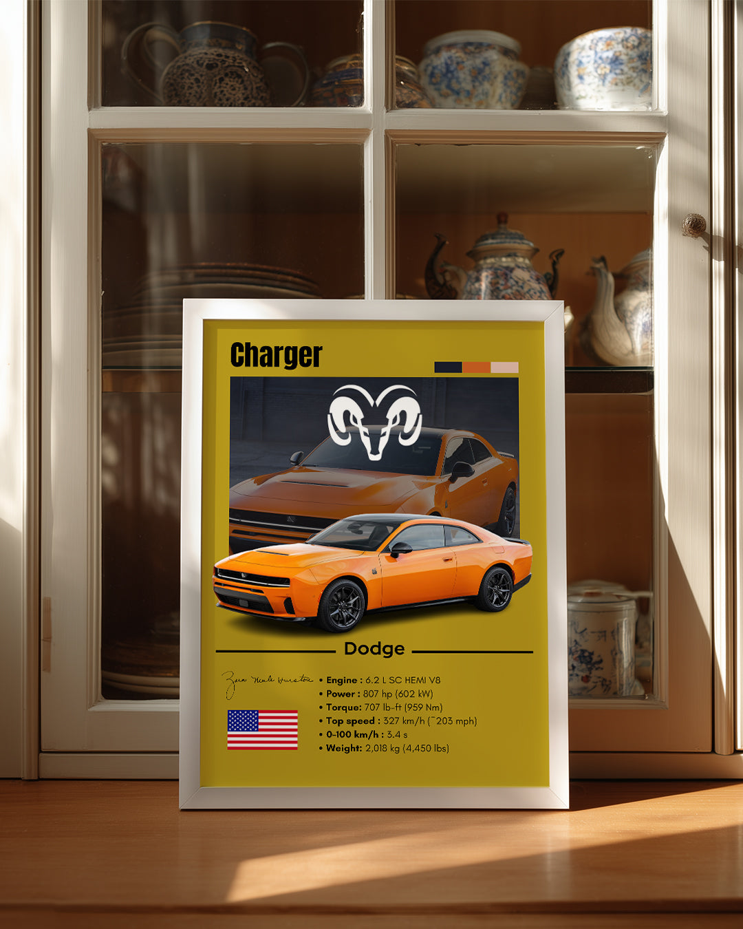 Dodge Charger Poster Tablosu