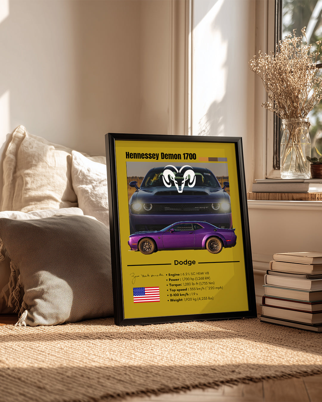 Dodge Hennessey Demon 1700 Poster Tablosu