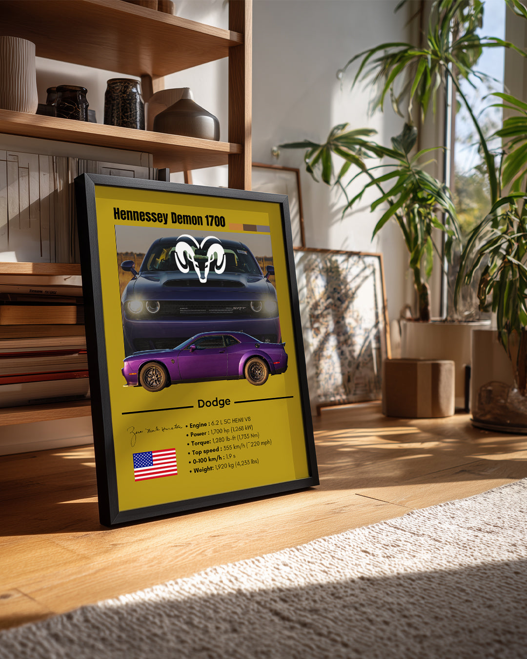 Dodge Hennessey Demon 1700 Poster Tablosu