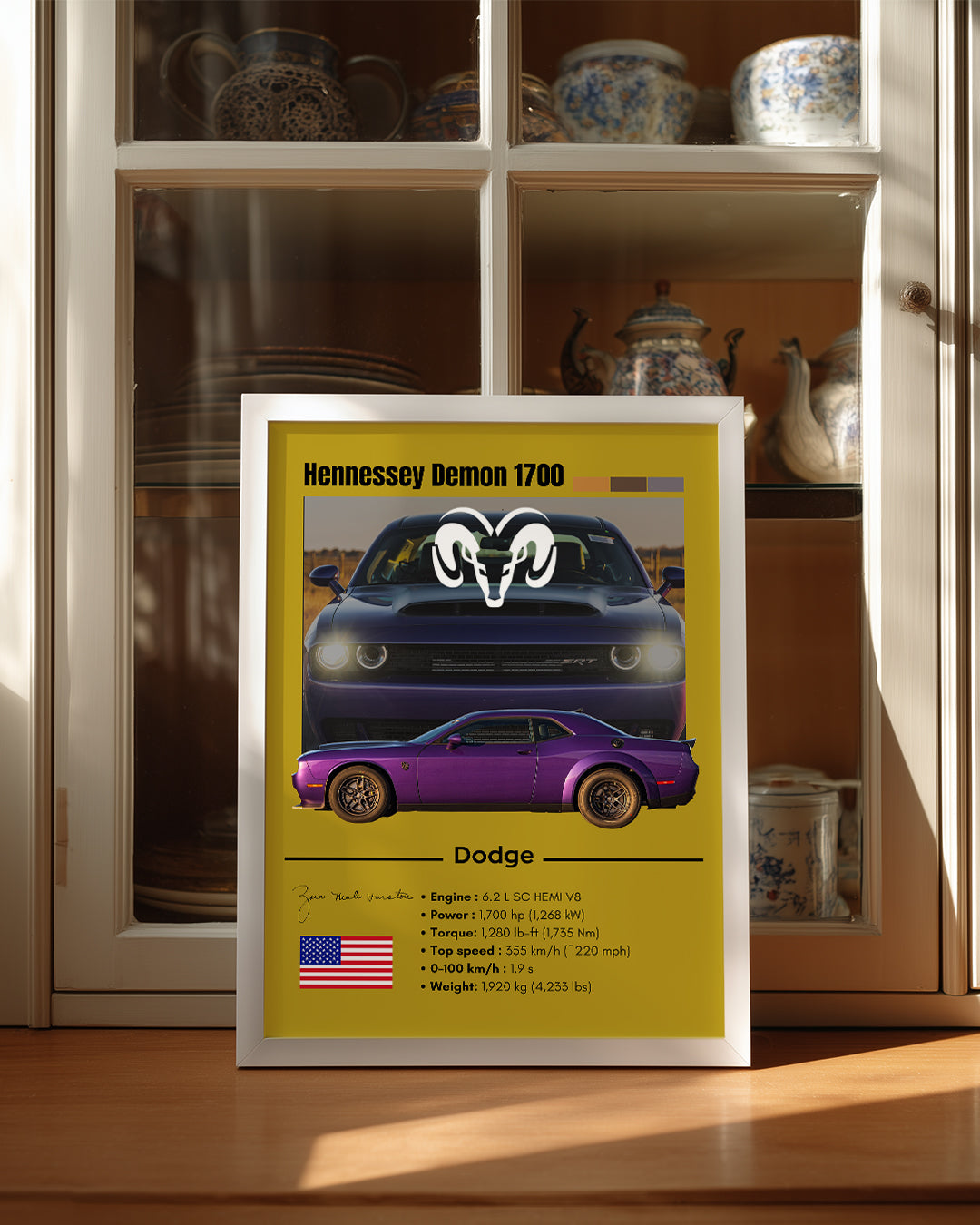 Dodge Hennessey Demon 1700 Poster Tablosu