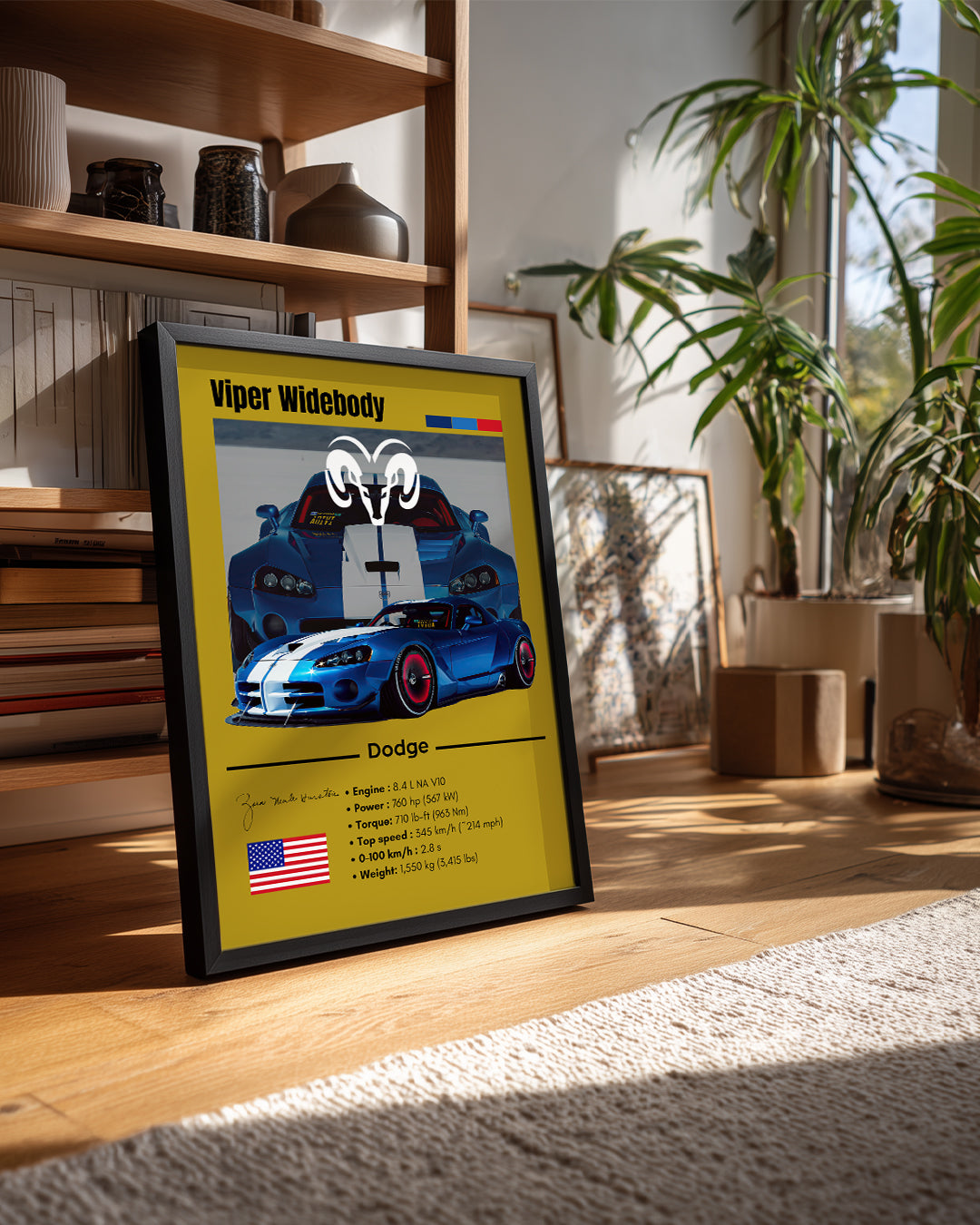 Dodge Viper Widebody Poster Tablosu