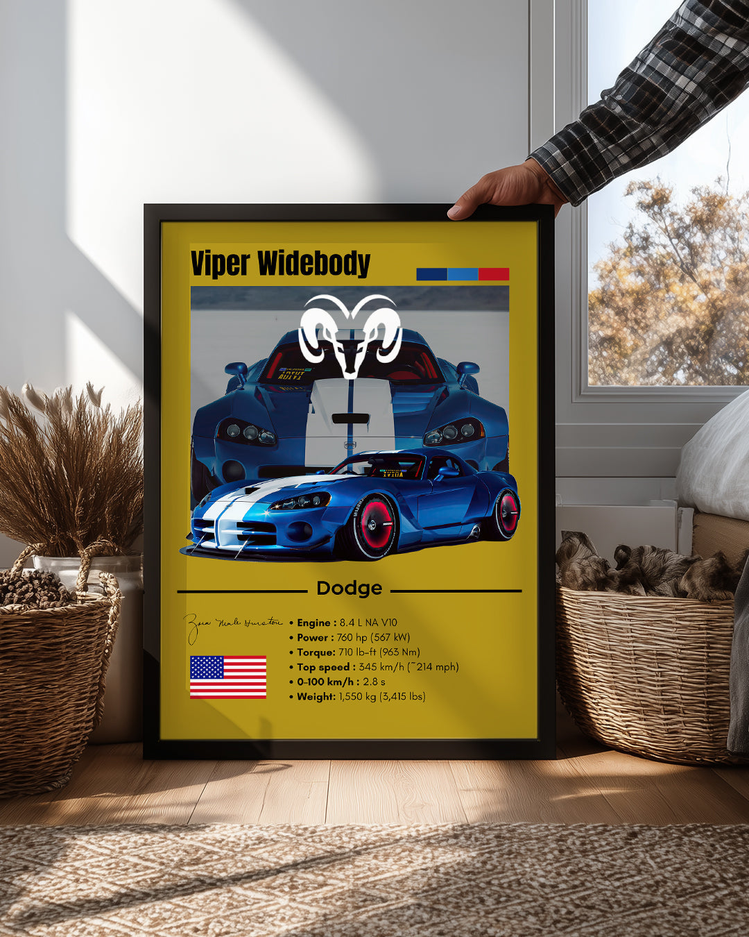 Dodge Viper Widebody Poster Tablosu