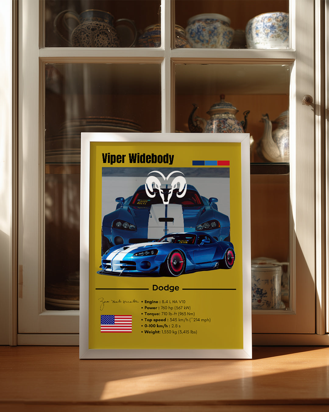 Dodge Viper Widebody Poster Tablosu