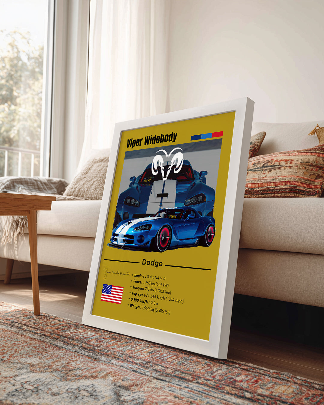 Dodge Viper Widebody Poster Tablosu