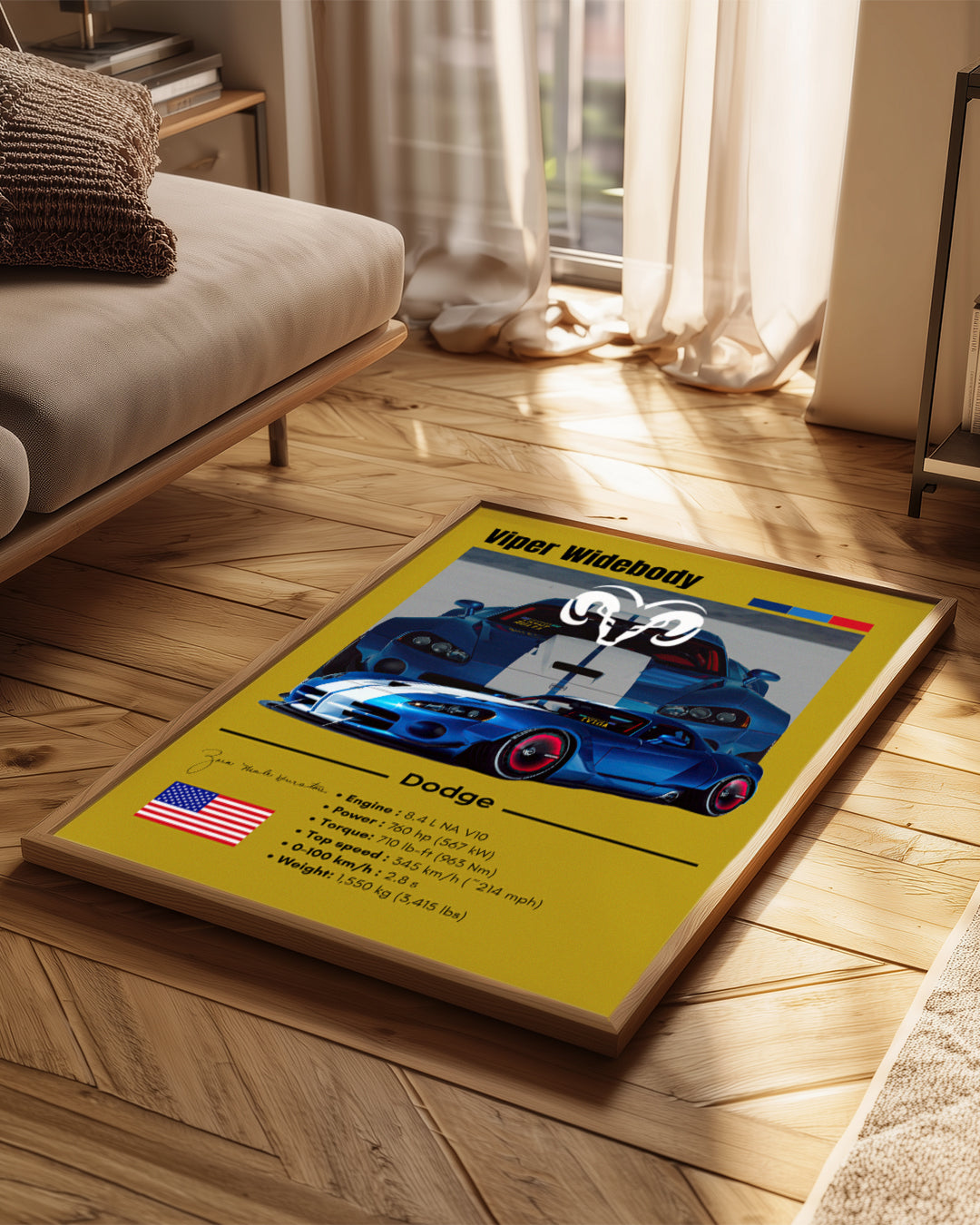 Dodge Viper Widebody Poster Tablosu