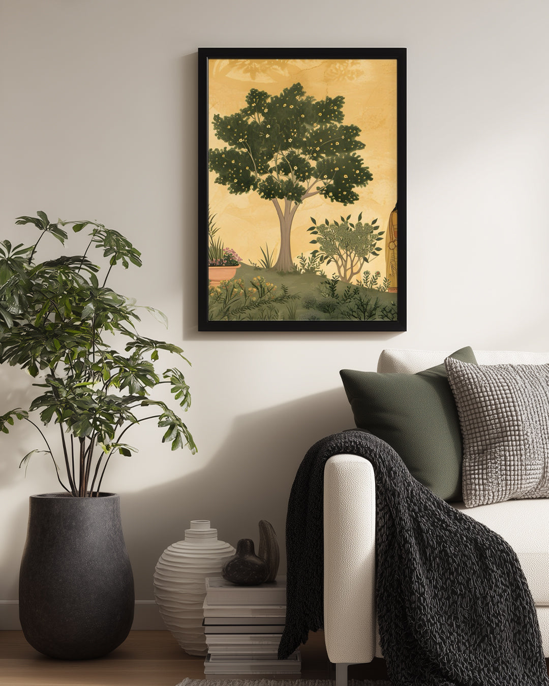 Doğa Manzarası - Geleneksel İnsan Etkileşimi Poster Tablosu