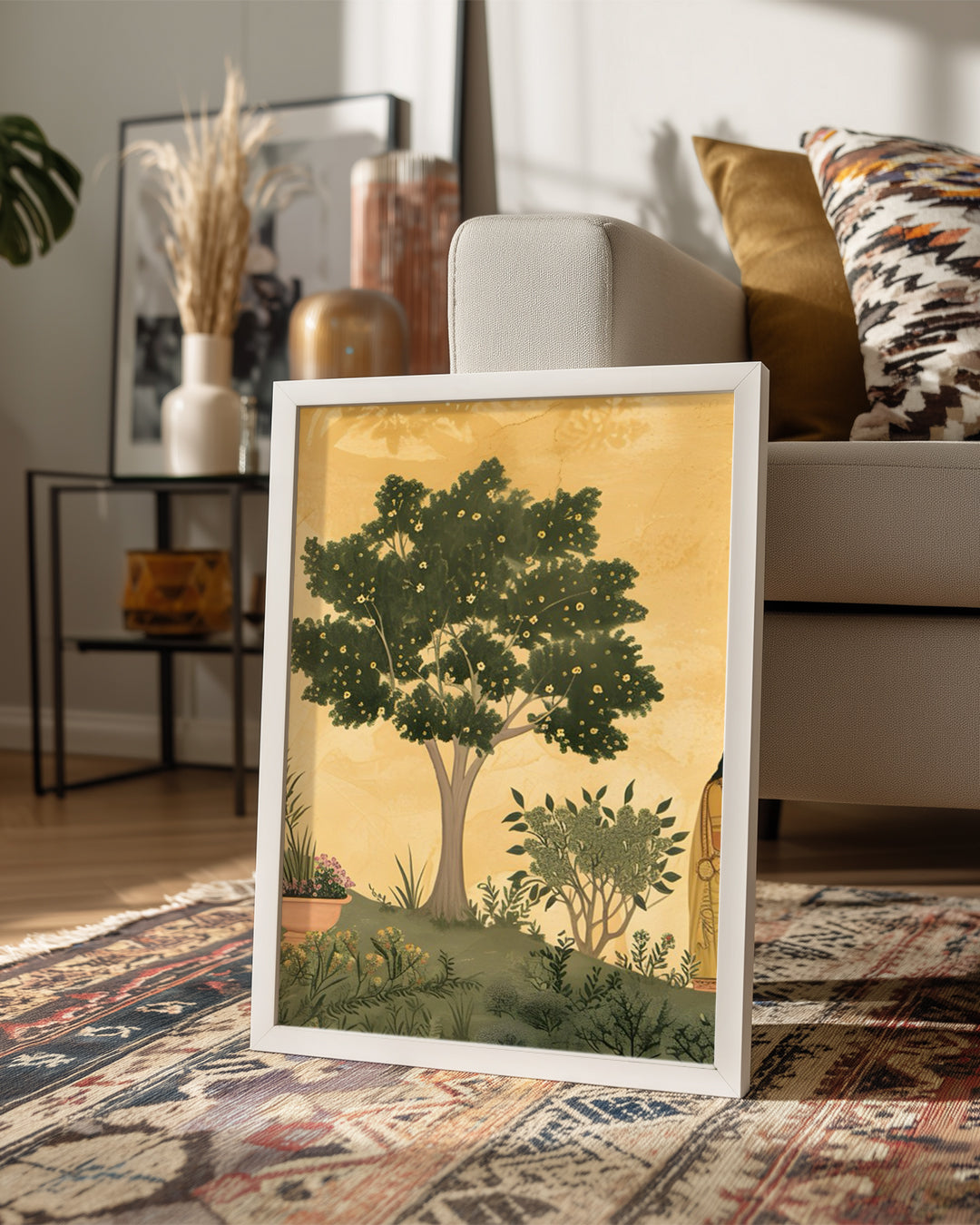 Doğa Manzarası - Geleneksel İnsan Etkileşimi Poster Tablosu