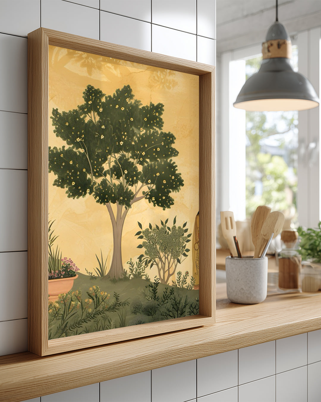 Doğa Manzarası - Geleneksel İnsan Etkileşimi Poster Tablosu