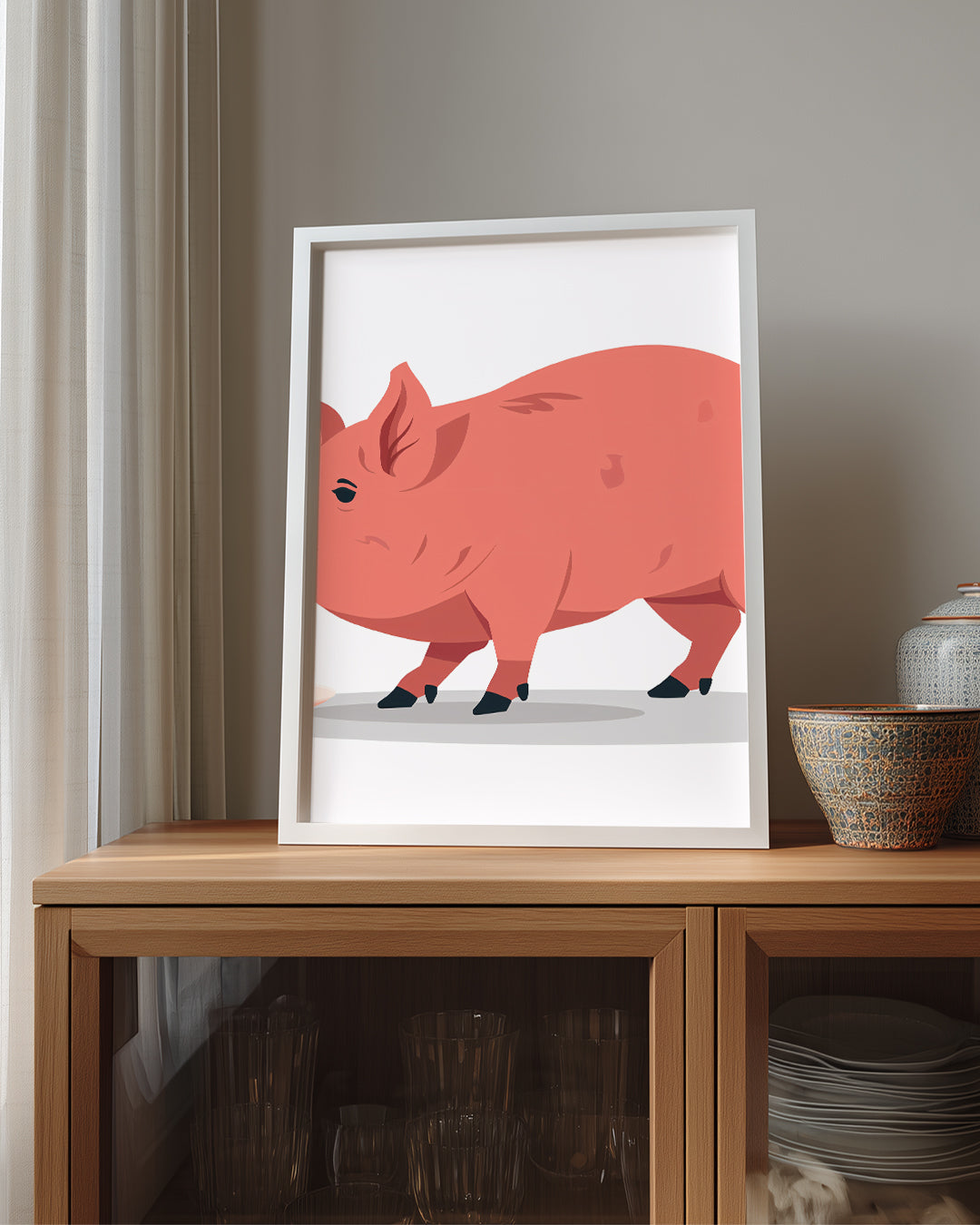 Domuz - Aşırı Şişmanlık Poster Tablosu