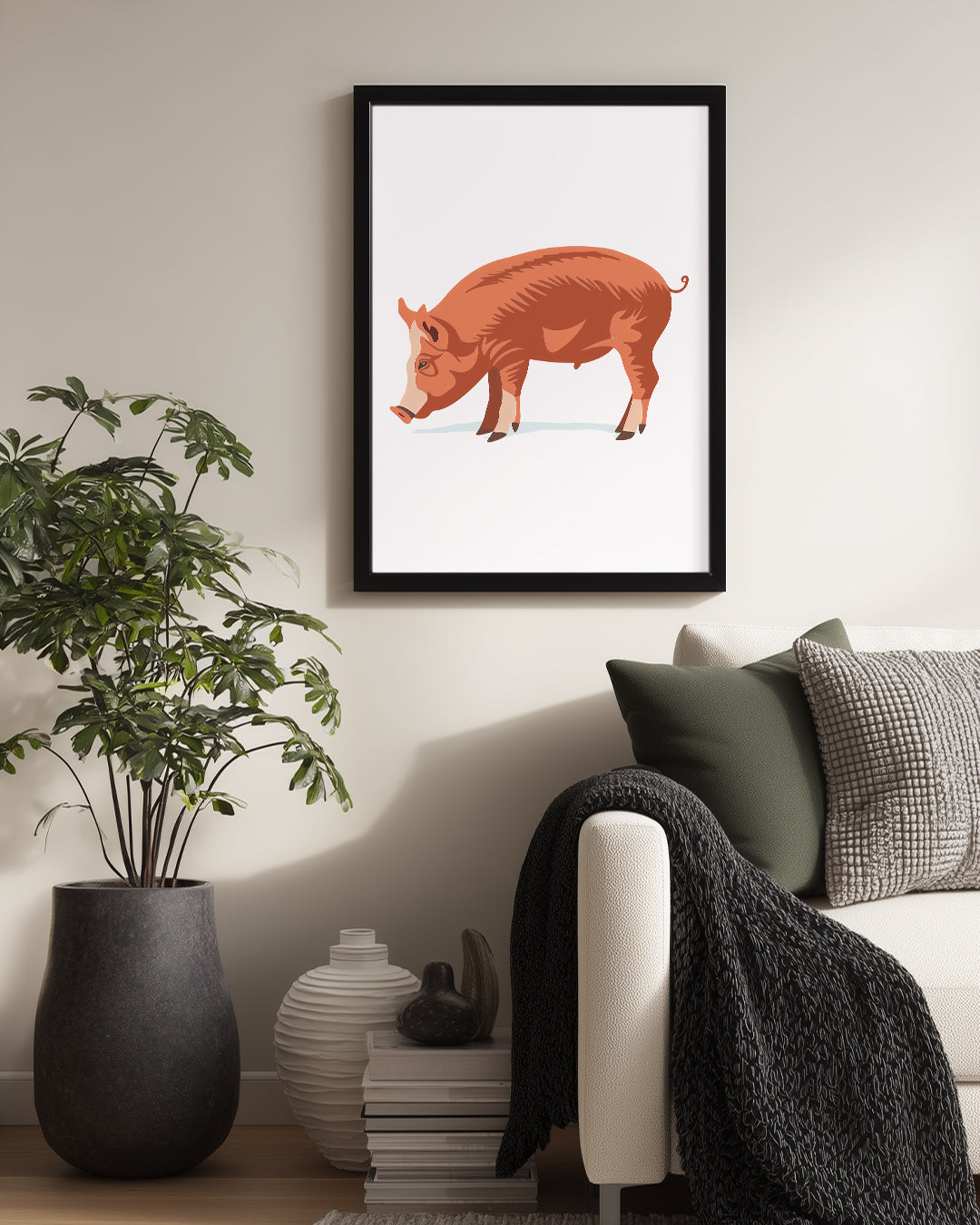 Domuz - Kıvrımlı Kuyruk Poster Tablosu