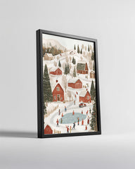 Dreamlike Snow Night Poster Tablosu