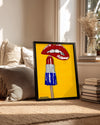 Dudak ve Dondurma - Pop Art Tarzı Poster Tablosu