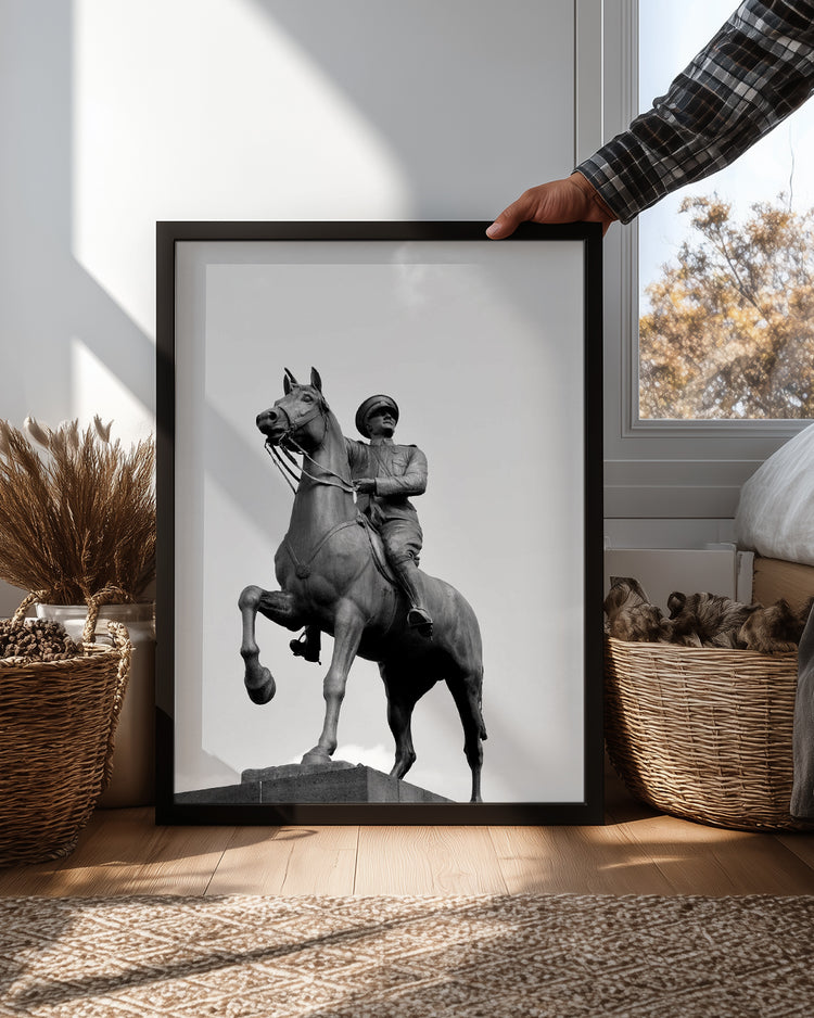 Ebedi Lider: Atatürk Heykeliyle Yücelen Türkiye Poster Tablosu