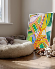 Eiffel Color Poster Tablosu