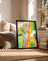 Eiffel Color Poster Tablosu