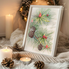 Enchanted Night Forest Poster Tablosu