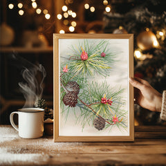 Enchanted Night Forest Poster Tablosu