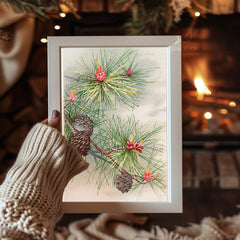 Enchanted Night Forest Poster Tablosu