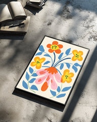 Explosion Rose Poster Tablosu