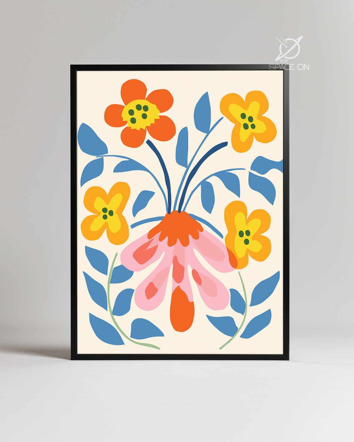 Explosion Rose Poster Tablosu