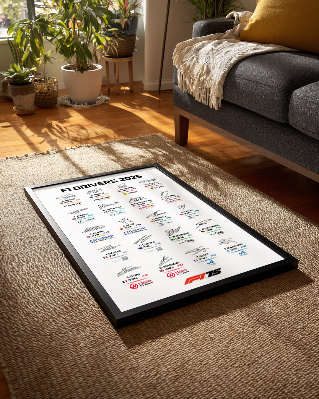 F1 Imzalar Poster Tablosu