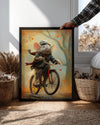 Fare - Bisiklet Süren Kahraman Poster Tablosu